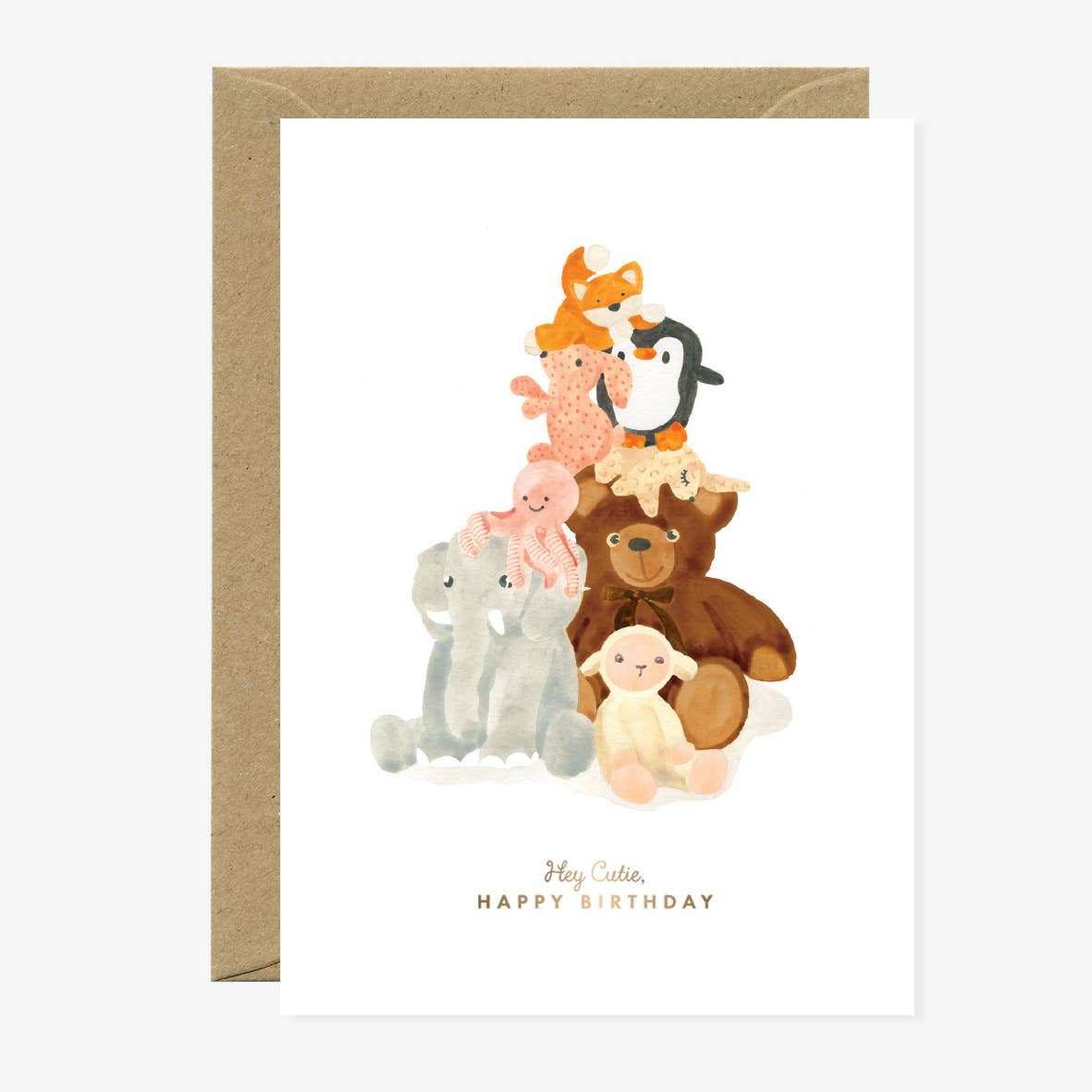 Gold HPB doudou Birthday Card