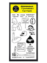 Temporäre Tattoos von David Shrigley