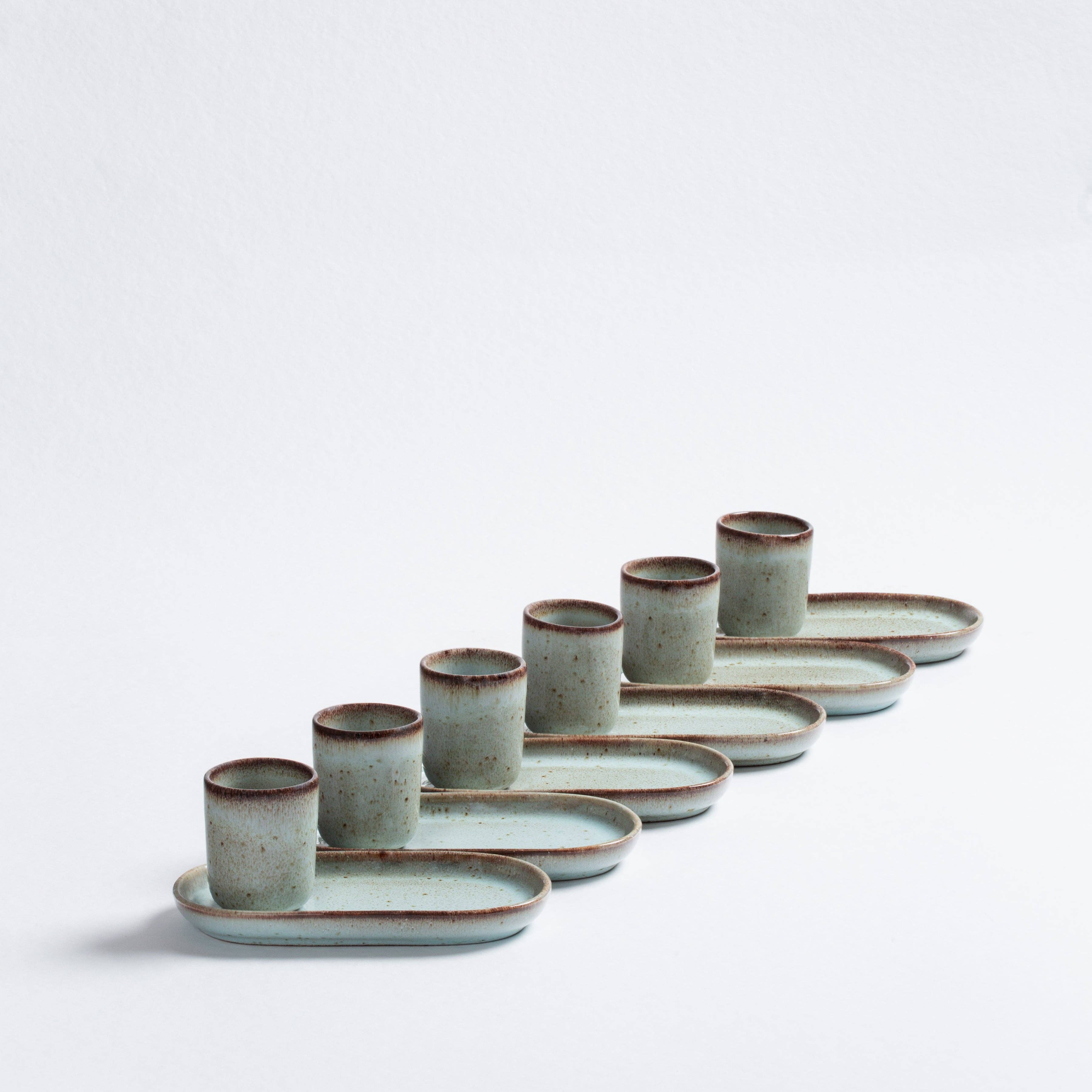 Choco Mint Espresso Cup & Tray