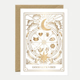 Greeting cards - Gold Good Luck