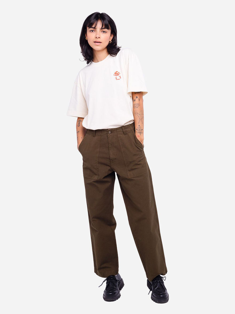 KHAKI GAMAL TROUSERS